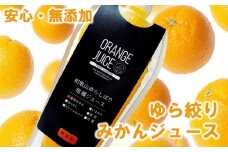 無添加 ゆら絞り みかんジュース 324ml×7本