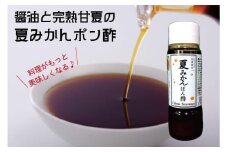 湯浅の醤油の深いコクと完熟甘夏の自然な酸味「夏みかんポン酢」【３本】