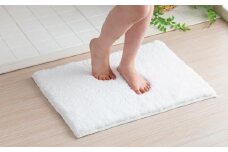 思わず頬ずりしたくなるバスマット プレミアム45×60cm ホワイト