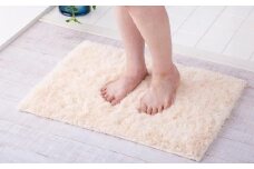 ふわふわコスモトロン吸水速乾バスマット30mm アイボリー 縦45cm×横60cm