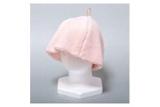 思わず頬ずりしたくなるサウナハット ピンク