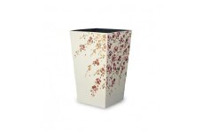 蒔絵調 ダストボックス M角 6.7L 桜ホワイト タツクラフト 【Tk140】