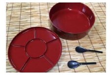 手巻き寿司セット（しゃもじ２本付）【紀州漆器】