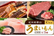 【定期便 全3回】紀州和歌山うまいもんセットC（生まぐろ・うなぎ蒲焼・熊野牛）【UT127】