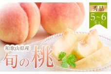 和歌山県産 旬 の 桃 5～6玉入り 秀品【2025年6月下旬より順次発送】［MG33］