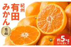 BB6208_紀州有田みかん 秀品 約5kg (S・M・Lサイズ)