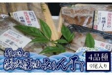 ZD6179n_和歌山の近海でとれた新鮮魚の湯浅醤油みりん干し4品種9尾入りの詰め合わせ