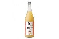 V7289_(A008)和歌のめぐみ【桃山の桃酒】もも 一升瓶 リキュール 1800ml 世界一統