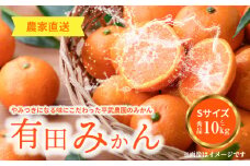 AX6002_【平武農園より農家直送！】有田みかん 10kg Sサイズ 《秀品》蛍飛ぶ町から旬の便り