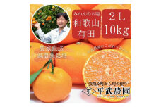 AX6101_【平武農園より農家直送！】 有田みかん 10kg 2Sサイズ《秀品（小玉）》 蛍飛ぶ町から旬の便り