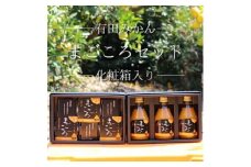ZE6196n_「まごころ」和歌山県産 有田みかん ジュース＆ ゼリー セット 化粧箱入り 【和歌山 ミカンジュース ストレート 果汁100% フルーツゼリー 詰め合わせセット ギフト 贈答】