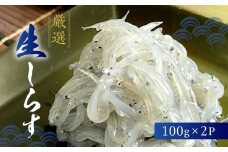 H6019n_厳選 生しらす (100g×2P)【冷凍 生しらす】