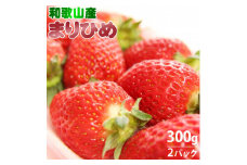 ZD6392n_和歌山県産 オリジナルいちご「まりひめ」300g × 2パック 入り