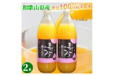 ZE6406n_【まごころ搾りたて】清見 100%ジュース 1000ml 2本