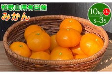 BT6012n_和歌山県有田産 みかん 10kg + 1kg 増量 S～3Sサイズ（おまかせ）