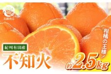 G7108_【2026年先行予約】紀州有田産 不知火 (しらぬひ) 2.5kg