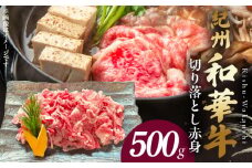 BN6050_G_紀州和華牛　切り落とし【赤身】500g　【ギフト用】★折箱（肉用）