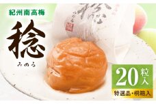 SF1028_紀州南高梅「稔」20粒入