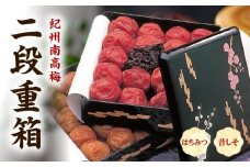 SF1030_紀州南高梅　二段重箱（はちみつ・昔しそ）