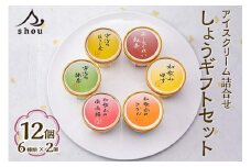しょうギフトセット / アイス ジェラート みかん 旬 蜜柑 ミカン 柑橘 果物 フルーツ 和歌山県 広川町【sho116-set-12】