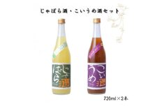 ▼じゃばら酒・紀州 完熟南高梅 こいうめ酒セット 各720ml×1本ずつ 【sta705-rk-jk】