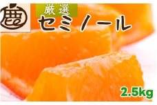 セミノール オレンジ 厳選 2.5kg+250g（痛み補償分） 光センサー / みかん 甘い 高級 柑橘 晩柑 和歌山 有田 ※4月上旬～6月下旬ごろに順次発送 ※北海道・沖縄・離島への配送不可 【ikd016-p-2d5】