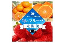 【全3回定期便】 フルーツ大国 和歌山 よりお届け！旬の フルーツ 定期便 A【田村みかん・まりひめ・紀州デコ】 / 果物 みかん いちご 定期便 ※離島配送不可