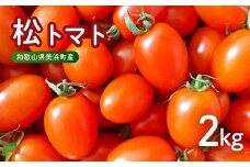 美浜町産　松トマト（アイコ）2Kg ｜ミニトマト とまと 野菜 糖度  和歌山 先行予約 やさい トマト アイコ 国産 旬の野菜 特産品 人気 産地直送 美浜町　※2025年11月下旬～2026年6月上旬頃に順次発送予定