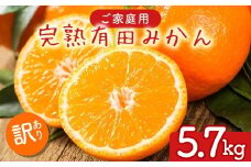 【先行予約】【数量限定】濃厚有田みかん（ご家庭用）5.7kg(5.5kg+200g(傷み補償分))｜有田みかんみかん 濃厚みかん みかんご家庭用 みかん5.7kg みかん5.5kg みかん傷み補償 みかん先行予約 みかん数量限定 ミカン 蜜柑 温州みかん ありたみかん 完熟みかん 完熟有田みかん ※2025年10月上旬～2026年1月下旬頃に順次発送予定 ※北海道・沖縄・離島への配送不可