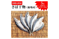 さば干物（地場産）　5尾※着日指定送不可