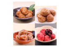 和歌山 紀州南高梅 食べ比べお試しセット 60ｇ×４種類 | 240g はちみつ こんぶ風味 うす味 しそ 蜂蜜 国産 ふるさと納税 梅干し 和歌山 ※北海道・沖縄・離島への配送不可