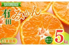 【ご家庭用】和歌山有田みかん約5kg(SS、Sサイズ)〇  | ご家庭用みかん 有田みかんみかん 5kgみかん ssみかん sみかん 和歌山みかん ミカン 蜜柑 箱みかん 温州みかん 訳ありみかん 有田みかんお取り寄せ 家庭用みかんお取り寄せ みかんお取り寄せ 完熟みかん 完熟有田みかん ※北海道・沖縄・離島への配送不可 ※2025年11月上旬～2026年1月下旬頃に順次発送予定