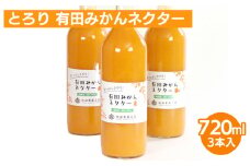 とろり みかんネクター720ml ×3本◇【無添加100%ストレートジュース】【有田みかんジュース】
※着日指定不可
※北海道・沖縄・離島への配送不可