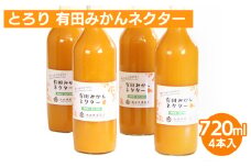 とろり みかんネクター720ml ×4本◇【無添加100%ストレートジュース】【有田みかんジュース】
※着日指定不可
※北海道・沖縄・離島への配送不可