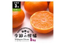 【定期便/4か月ごと/全3回】厳選・和歌山の季節の柑橘5kg農家直送フルーツ定期便 | 有田 みかん 蜜柑 オレンジ 八朔 せとか ポンカン セミノール バレンシア いよかん 不知火※北海道・沖縄・離島への配送不可