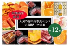 〈毎月定期便〉人気の海幸山幸食べ比べ セットB 【定期便全12回】【魚鶴厳選】◆