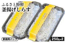 ふるさと特鮮釜揚げしらす 250g×2セット【家庭用パック】 ※北海道・沖縄・離島への配送不可