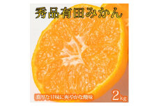 秀品 有田みかん 2kg 2S～Lサイズのいずれか◇
※2025年11月下旬〜2026年1月下旬頃に順次発送予定 ふるさと納税 みかん