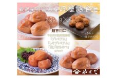 厳選紀州南高梅四種詰合せ