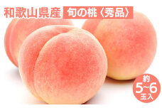 和歌山県産 旬 の 桃 5～6玉入り 秀品 ※2025年6月下旬～8月上旬頃に順次発送予定 ※離島への配送不可