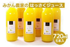 無添加はっさくジュース720ml×6本 ※北海道・沖縄・離島への配送不可