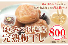 紀州南高梅使用 はちみつうす塩味完熟梅干し 800g 厳選館《90日以内に出荷予定(土日祝除く)》和歌山県 日高町 梅干し はちみつうす塩梅 紀州南高梅 送料無料