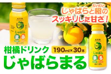 柑橘ドリンク じゃばらまる 190ml×30本入り 株式会社じゃばらいず北山《90日以内に出荷予定(土日祝除く)》和歌山県 日高町 じゃばら 邪払 柑橘 フルーツ ジュース 