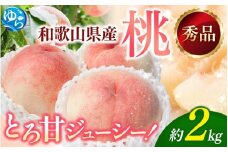 【2026年産】和歌山の桃　約2kg・秀選品 ★2026年6月下旬～8月上旬頃順次発送★【TM167】【tec910B】