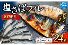 塩さばフィレ24枚入(真空パック入)　サバ 鯖 フィレ 魚介類 海産物 海鮮 海の幸 おかず おつまみ 惣菜 グリル 焼き魚 煮魚 切り身  塩サバ 脂 ご家庭用 リピート【uot742A-1】