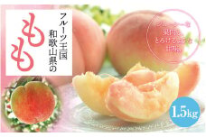 【数量限定】【和歌山ブランド】【厳選】和歌山のこだわり桃　約1.5kg（５～６玉）【ard057C】