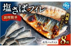 塩さばフィレ８枚入(真空パック入)　サバ 鯖 フィレ 魚介類 海産物 海鮮 海の幸 おかず おつまみ 惣菜 グリル 焼き魚 煮魚 切り身  塩サバ 脂 ご家庭用 リピート【uot404A】