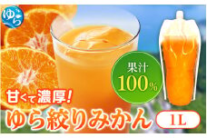 みかんジュース1000ml×13本「ゆら絞り みかん」 安心。 お子さんにぜひ【fmlb024】