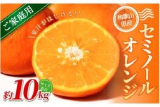 【家庭用】 森本農園の手選別 セミノールオレンジ 約10kg 和歌山県産 サイズ混合 【2026年4月中旬～5月中旬頃に順次発送】【RN37】【mrmt037】
