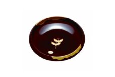 7.5寸 菓子鉢 溜 金雲昇鶴【YG68】【yma305】